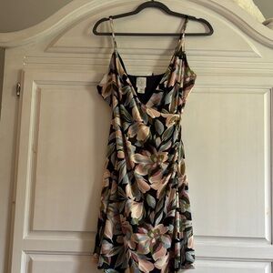 Joie  Floral faux wrap Dress